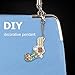 Matefield DIY Diamond Painting Keychain 4pcs Gun 5D Keyrings Special Shape Diamond Painting Pendant for Art Craft Key Ring Phone Charm Bag Decor