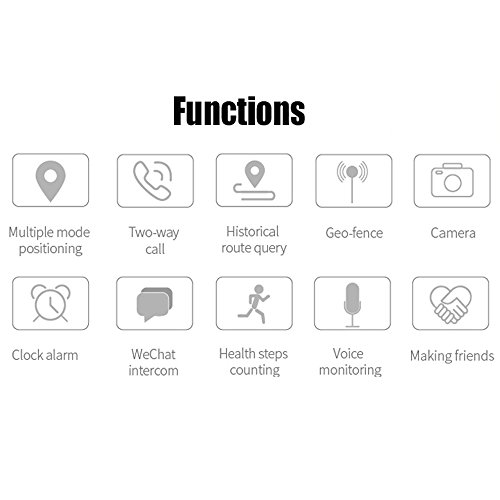 3G WiFi Phone Call GPS Smart Watch, Laxcido Real-time Tracking SOS GPS Tracker Watch, Geo-Fence Elderly GPS Watch Touch Screen Camera Step Counter Kids GPS Watch SOS Alarm Anti-Lost GPS Watch - Thumbnail 4