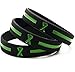 Inkstone Green Awareness Ribbon Silicone Bracelets (12-pack) - Wholesale Pack of 1 Dozen Unisex Wristbands…