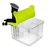 EVERIE Collapsible Silicone Lid Compatible with Anova Culinary Precision Cookers and Rubbermaid 12,18,22 Quart Sous Vide Container (Corner mount)