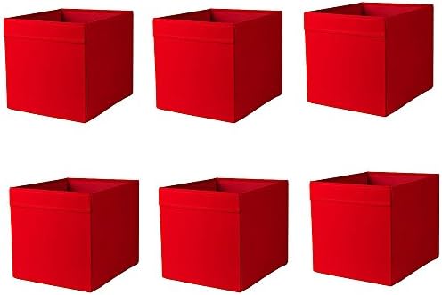 Ikea Drona Box, roja (Pack de 6): Amazon.es: Hogar