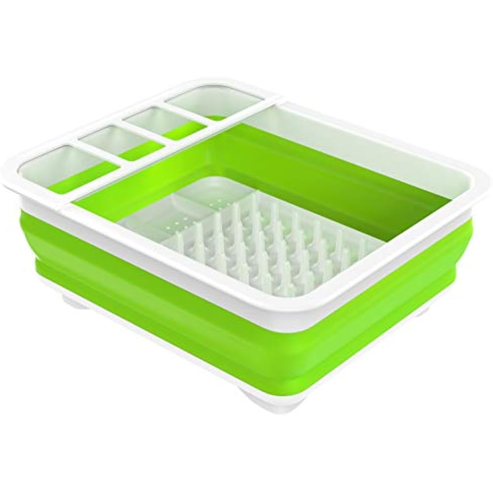 Collapsible Dish Racks Drying Rack, Multipurpose Foldable Kitchenware