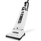SEBO 9570AM Automatic X4 Upright Vacuum Cleaner with 7-Year Motor Warranty | Automatic Height Adjustment for any Flooring, Low 5.5-Inch Profile, Instant-Use Wand &amp; Suction Hose, Made in Germany (White)