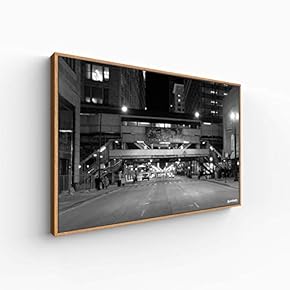 Canvas Wall Art for Living Room, Bedroom Black and White Construction Framed Canvas Prints for Home Decoration Ready to Hang - 16x24 inches