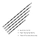 ZSHJG Archery Balance Bar Stabilizer Extension Pole Rod 4 inch-34 inch Bow Stabilizer Rod Weight Main Rod Sided Rod System Carbon Fiber Stabilizer Shock Absorber for Recurve Compound Bow Accessory