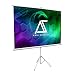 Akia Screens 100" Portable Indoor Outdoor 4:3 Tripod Projector Screen 8K / 4K Ultra HD 3D Ready Pull Up Collapsible Projection Screen with Adjustable Tripod Stand Foldable Projector Screen AK-T100SB1 primary