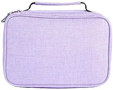 72 Inserting Portable Large Capacity Multi-Layer Pencil Case Holder Pouch Bag Colouring Pencils Organiser for School Office Teenagers Girls (Pencils Not Included)