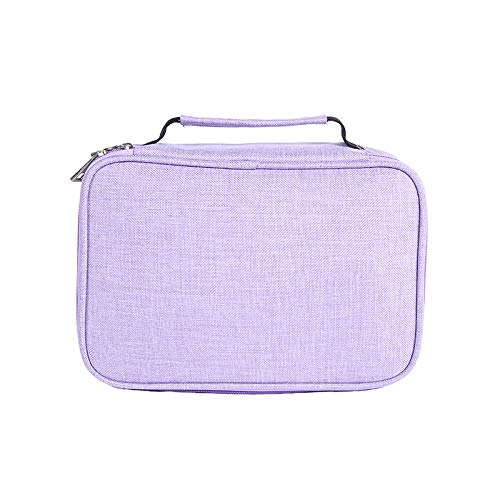 72 Inserting Portable Large Capacity Multi-Layer Pencil Case Holder Pouch Bag Colouring Pencils Organiser for School Office Teenagers Girls (Pencils Not Included)