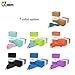 JBM Yoga Block Plus Strap with Metal D-Ring Yoga Brick Cork Yoga Block 6 Colors - High Density EVA Foam Yoga Block to Support and Deepen Poses, Lightweight, Odor-Resistant