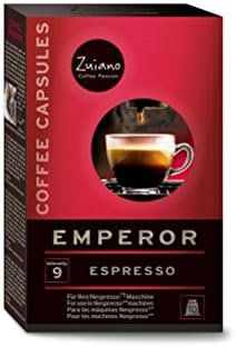 Zuiano: Emperor 10 Count; Nespresso, Delonghi - compatible