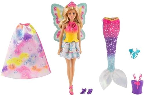 Barbie Dreamtopia Rainbow Cove Fairytale Dress Up Set Blonde FJD08