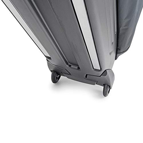 B&W International Padded Lightweight Zippered Bike Bag and Case II with 4 Wheels, Black - Thumbnail 7