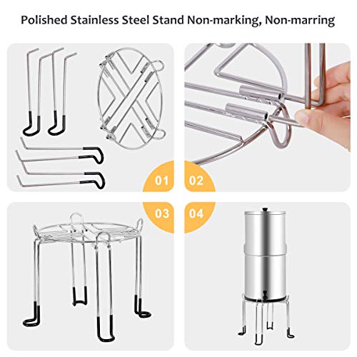 YLOVAN Water Filter Stand Countertop Stainless Steel Compatible with