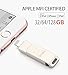 iDiskk MFI Certified USB Flash Drive with OTG Lightning Connector and Touch ID Encryption for Apple Products, 64GB