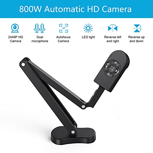 THUSTAR 8MP Document Camera & cam 4K with Dual Microphones, USB