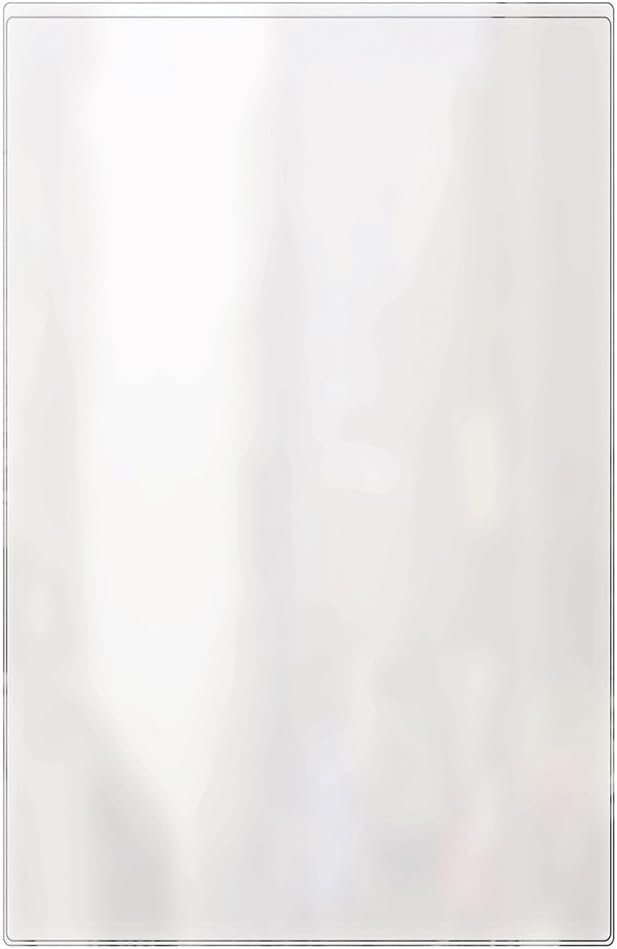 Risch24 Pack Double Sided Clear Vinyl Menu Sleeves 2 View Plastic Menu Holder Slip-in Lids Wipe Clean Reusable 11" x 17"