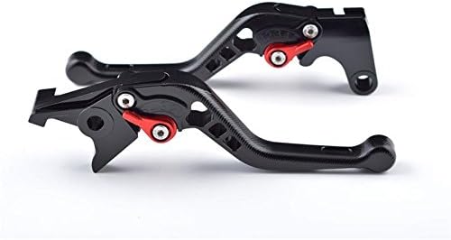 Tencasi Black CNC 3D Short Adjustable Brake Clutch Lever for Kawasaki Z900 Z650 2017, NINJA 650R/ER-6F 2017
