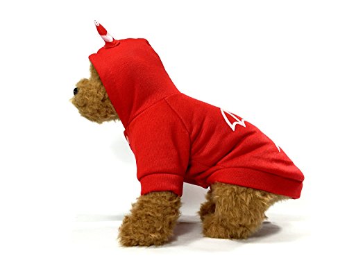 Red Devil Dog Costume with Hoodie