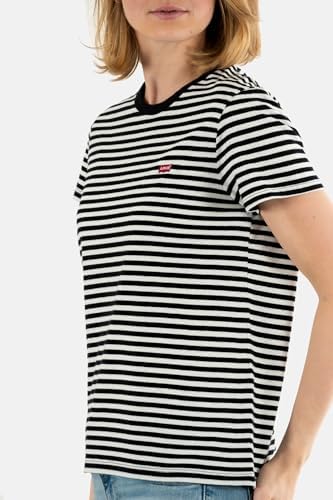 Damen Perfect Tee Raita Stripe Caviar S