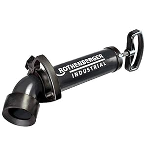 ROTHENBERGER Industrial RoPump Power zuigpijpreiniger incl. 2 adapters, sifon- en afvoeren in keuken, badkamer, toilet…