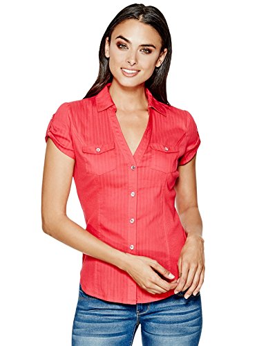 GUESS Women's Suvi Short-Sleeve Shirt 