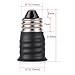 Onite 6x E11 to E12 Socket Adapter, convert your E12 Bulb Male Base to fit E11 Female Socket, 6-Pack