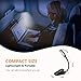 LED Book Light, HOLIFE Mini Rechargeable Reading Lights Portable Easy Clip on Reading Lamp Soft Table Light with 3-level Brightness, Eye-care Protection for Bookworms, Night Reading, Kindle