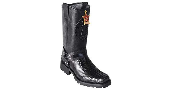 snakeskin motorcycle boots