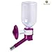 SunGrow Pretty Purple Pet Water Dispenser Bottle BPA Free, Rust Proof, Leak Proof - Dripless Stainless Steel Pipe - Keep Puppies, Cats, Bunnies and Other Small Animals hydrated: Easy to Install