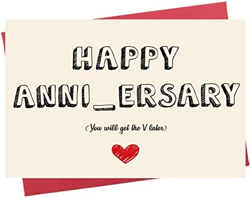 Amazon Com Naughty Anniversary Card Funny Sexy Wedding Dating Anniversary Card For Him Boyfriend Husband Office Products