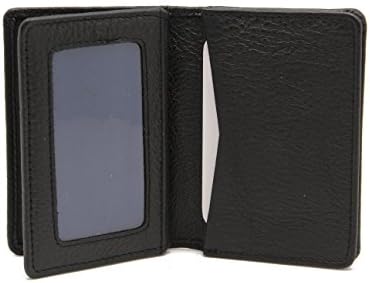 Black Leather Men wallet Business Credit Card Holder Pebble Snake Texture Bifold Wallet 530183