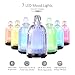 Glass Essential Oil Diffuser Aromatherapy Diffuser, 120ml Ultrasonic Cool Mist Humidifier 7 Colors Light Adjustable Mist Mode Waterless Auto Shut-Off for Home Office Bedroom