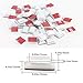 KINDPMA Strip Light Mounting Clips 100 Pack Strips Self Adhesive Led Light Fasteners Mounting Brackets Holder Cable Clamp Organizer for 10mm(3/8