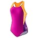 Speedo Girls Racerback Keyhole One Piece Swimsuit Sporty Splice