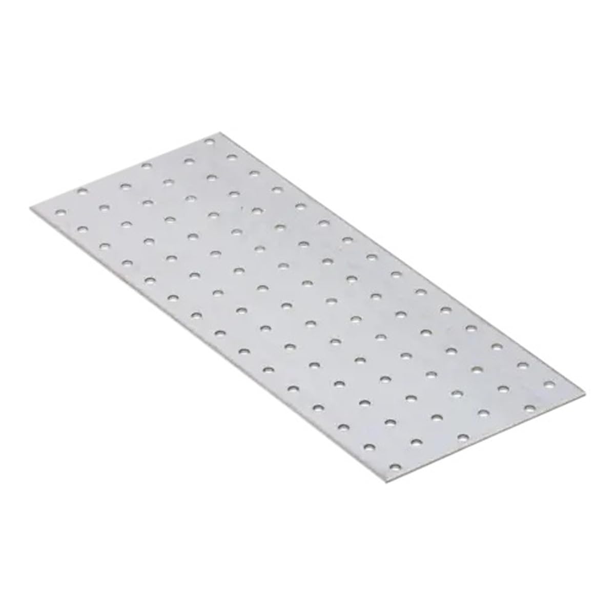 300mm x 120mm Galvanised Perforated Flat Plate Connector Joining Plates Metal Brace Brackets for Wood 2mm Thick Steel PP21 (Pack of 10) L03-06ABC — image 1