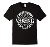 Mens Viking Blood Type - Valhalla Shirt Norse XL Black