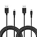 IBERLS 2-Pack USB Mini Cable Long Power Cord for Garmin Nuvi Navigator 2589lmt, 50lm, 2555lmt, 2595lmt, 40lm, 1300, 255w, 1450, 1350, 500, 800, 200, 62s Charger Cord