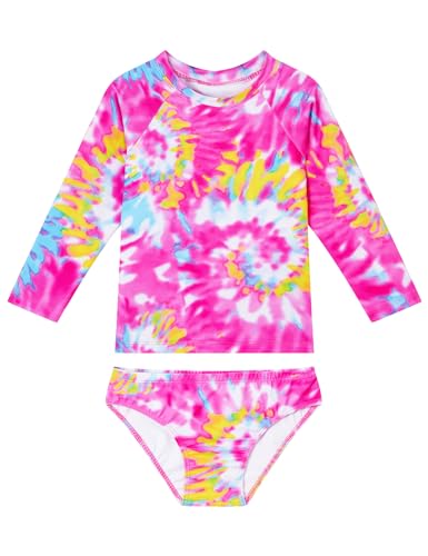 Snowheart Girls Rash Guard Sets Long Sleeves