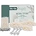 Oraganix Natural Soy Wax for DIY Candle Making Supplies-10lb Bag with 150ct 6'' Pre-Waxed Candle Wicks