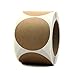 ChromaLabel Permanent Round Kraft Dot Stickers, 500 Labels per Roll, 3 inch