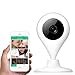 miSafes 720p Video Baby Monitor Wireless Smart Camera Indoor Pets Nanny Cam Two-Way Talk Audio Motion APP Remote View (White)