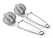 Toro Stainless Steel Tea Strainer Infuser with Handle (2 Pack) for Loose Leaf Tea, Extra Fine Mesh, Quick Snap, Easy Clean, Dishwasher Safe
