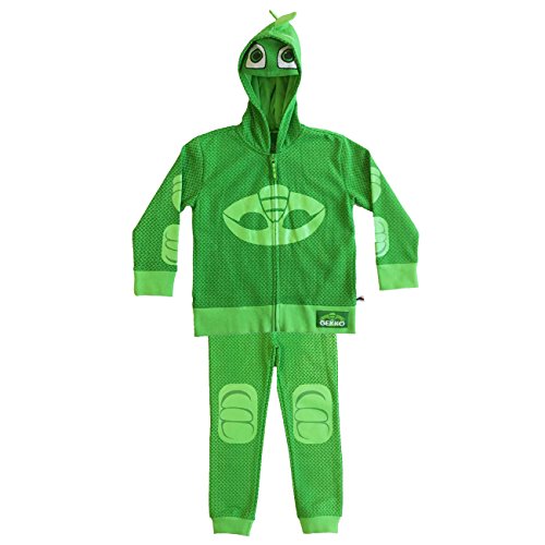 PJ Masks Boys' Toddler Gecko Hoodie and Jogger Set, Green, 4T