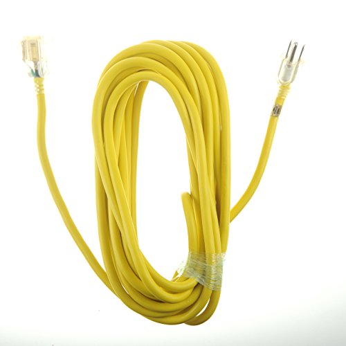 Viasonic Outdoor Extension Cord UL listed 50FT Heavy Duty & Durable, 14 Gauge, Safety Yellow