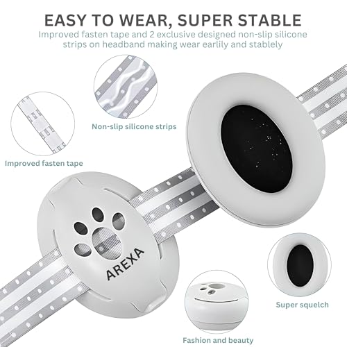 AREXA Noise Cancelling Headphones for Newborns, Infants & Toddlers (0-36 Months) - Hearing Protection for Sleeping, Travel, Concerts, Fireworks & Loud Noise Environments