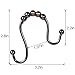 Moldiy Bathroom Shower Curtain Hooks Novelty Shower Double Glide Shower Rings, Set of 12