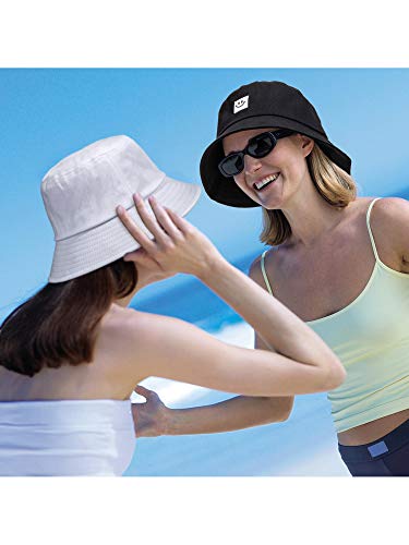 2 Stück Smiling Face Bucket Hüte Faltbare Strand Sonnenhüte Fisherman Hüte für Damen Herren – Bild 5