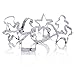 BAKHUK Christmas Cookie Cutters Set - 15pcs - Christmas Tree, Santa Claus, Christmas Stockings, Bells, etc, Exquisite Gift Box Packaging, Holidays Cookies Molds for Making Muffins, Biscuits