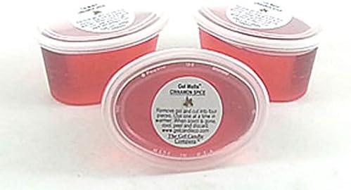 3 Pack of Cinnamon Spice Aroma Long Lasting Gel Melts™ Gel Wax for Warmers and Burners Peel, MELT, Enjoy by The Gel Candle Company