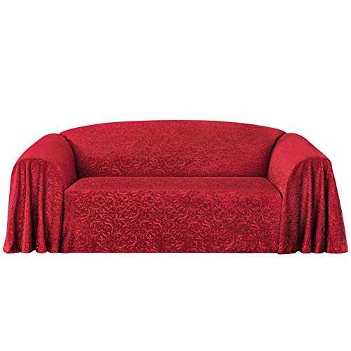 Stylemaster Brianna Jacquard Furniture Throw, Spice Sofa